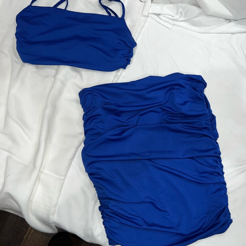 Blue two piece